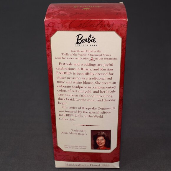 Hallmark Christmas Ornament Russian Barbie Dolls of the World QX6369 1999 - Picture 9 of 11